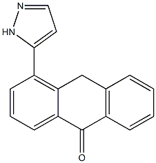 4-(1H-Pyrazol-5-yl)anthrone 구조식 이미지