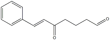 (E)-7-Phenyl-5-oxo-6-heptenal 구조식 이미지