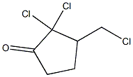 2,2-Dichloro-3-chloromethylcyclopentanone Structure