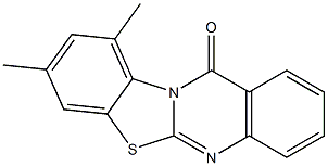 8,10-Dimethyl-12H-benzothiazolo[2,3-b]quinazolin-12-one 구조식 이미지
