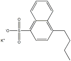 4-Butyl-1-naphthalenesulfonic acid potassium salt Structure