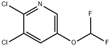 2,3-Dichloro-5-difluoromethoxypyridine Structure