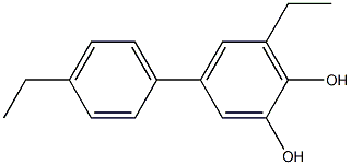 4-(4-Ethylphenyl)-6-ethylbenzene-1,2-diol 구조식 이미지