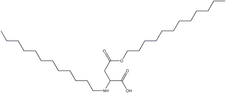 2-Dodecylamino-3-(dodecyloxycarbonyl)propionic acid Structure