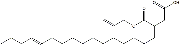3-(12-Hexadecenyl)succinic acid 1-hydrogen 4-allyl ester 구조식 이미지