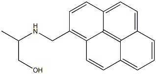 1-(2-Hydroxy-1-methylethylaminomethyl)pyrene Structure