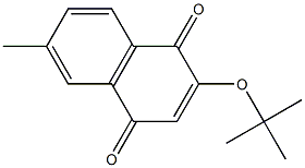 2-(tert-Butyloxy)-6-methyl-1,4-naphthoquinone 구조식 이미지