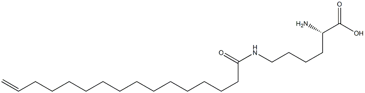 N6-(15-Hexadecenoyl)lysine 구조식 이미지