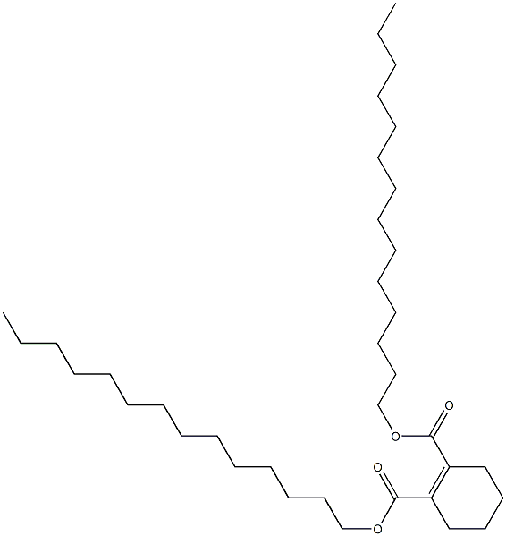 1-Cyclohexene-1,2-dicarboxylic acid ditetradecyl ester 구조식 이미지