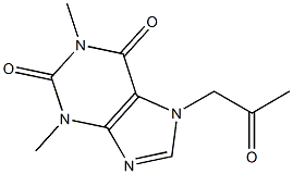1,3-Dimethyl-7-acetonylxanthine 구조식 이미지