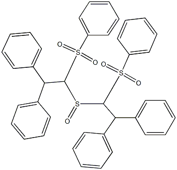 Diphenylmethyl[(phenylsulfonyl)methyl] sulfoxide Structure