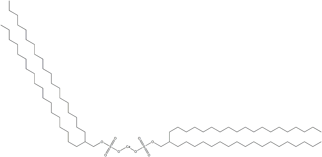 Bis(2-octadecylhenicosyloxysulfonyloxy)calcium Structure
