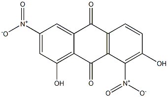 1,7-Dihydroxy-3,8-dinitroanthraquinone Structure