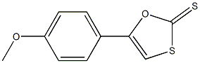 5-(4-Methoxyphenyl)-1,3-oxathiole-2-thione 구조식 이미지