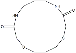 1,5-Dithia-8,12-diazacyclotetradecane-7,13-dione Structure