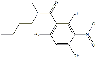 2,4,6-Trihydroxy-3-nitro-N-butyl-N-methylbenzamide Structure