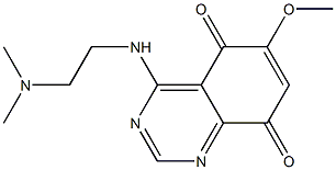 4-(2-Dimethylaminoethylamino)-6-methoxyquinazoline-5,8-dione 구조식 이미지