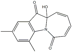2,4-Dimethyl-10a-hydroxy-6H-azepino[1,2-a]indole-6,11(10aH)-dione 구조식 이미지
