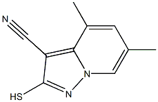 2-Mercapto-4,6-dimethylpyrazolo[1,5-a]pyridine-3-carbonitrile Structure