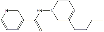 1-(3-Pyridylcarbonylamino)-5-butyl-1,2,3,6-tetrahydropyridine 구조식 이미지