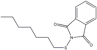 N-(Heptylthio)phthalimide 구조식 이미지