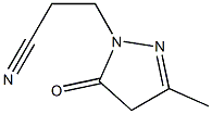 1-(2-Cyanoethyl)-3-methyl-1H-pyrazole-5(4H)-one Structure