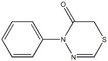 4-Phenyl-6H-1,3,4-thiadiazin-5(4H)-one Structure