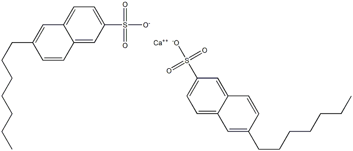 Bis(6-heptyl-2-naphthalenesulfonic acid)calcium salt Structure