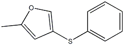 5-Methyl-3-(phenylthio)furan Structure