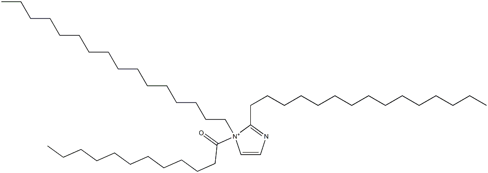 1-Hexadecyl-1-dodecanoyl-2-pentadecyl-1H-imidazol-1-ium Structure