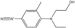 4-[Ethyl(2-hydroxyethyl)amino]-3-methylbenzenediazonium 구조식 이미지