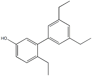 4-Ethyl-3-(3,5-diethylphenyl)phenol Structure