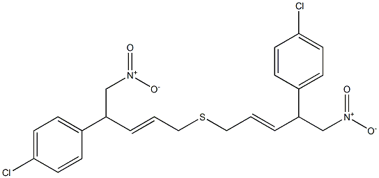 [1-(4-Chlorophenyl)-2-nitroethyl]2-propenyl sulfide 구조식 이미지