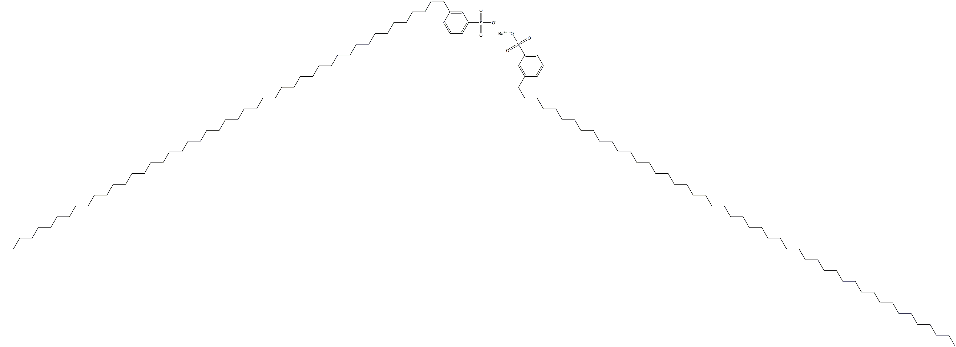 Bis[3-(octatetracontan-1-yl)benzenesulfonic acid]barium salt Structure