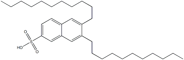 6,7-Diundecyl-2-naphthalenesulfonic acid 구조식 이미지