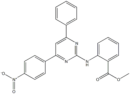 2-[[4-(4-Nitrophenyl)-6-phenylpyrimidin-2-yl]amino]benzoic acid methyl ester Structure