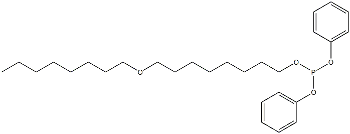 Phosphorous acid 8-(octyloxy)octyldiphenyl ester Structure