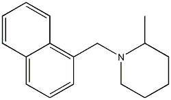 2-Methyl-1-(1-naphtylmethyl)piperidine Structure