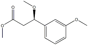 [R,(+)]-3-Methoxy-3-(m-methoxyphenyl)propionic acid methyl ester Structure