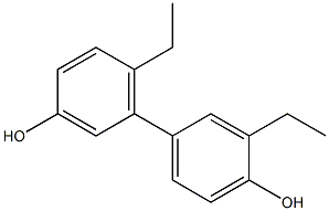 3',6-Diethyl-1,1'-biphenyl-3,4'-diol 구조식 이미지