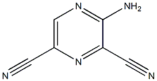 2-Aminopyrazine-3,5-dicarbonitrile 구조식 이미지