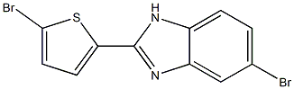 5-Bromo-2-(5-bromothiophen-2-yl)-1H-benzimidazole 구조식 이미지