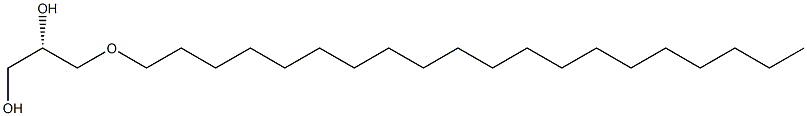 [S,(+)]-3-Icosyloxy-1,2-propanediol 구조식 이미지