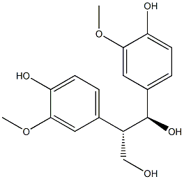 (2S,3S)-2,3-Bis(3-methoxy-4-hydroxyphenyl)-1,3-propanediol 구조식 이미지