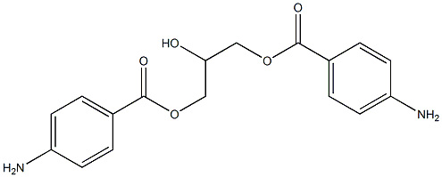 Bis(4-aminobenzoic acid)2-hydroxy-1,3-propanediyl ester Structure