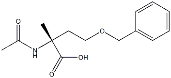 (R)-2-(Acetylamino)-4-(benzyloxy)-2-methylbutyric acid Structure