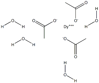 Dysprosium triacetate tetrahydrate 구조식 이미지
