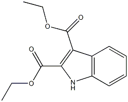 1H-Indole-2,3-dicarboxylic acid diethyl ester 구조식 이미지