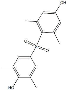 4,4'-Dihydroxy-2,3',5',6-tetramethyl[sulfonylbisbenzene] Structure