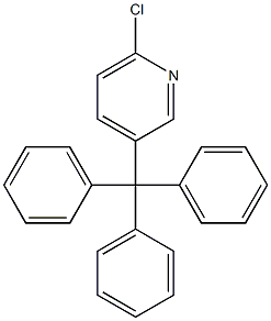 6-Chloro-3-(triphenylmethyl)pyridine 구조식 이미지